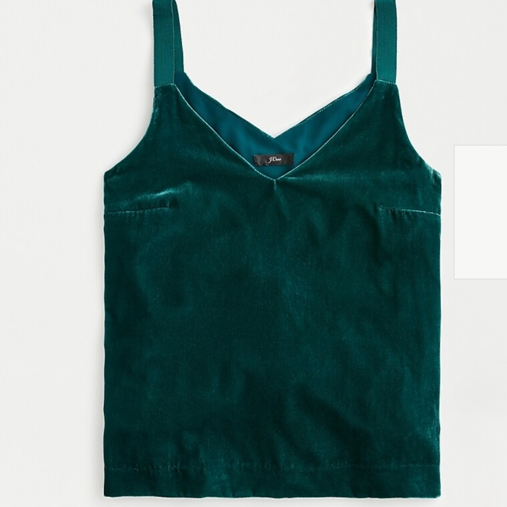 Drapey velvet camisole top